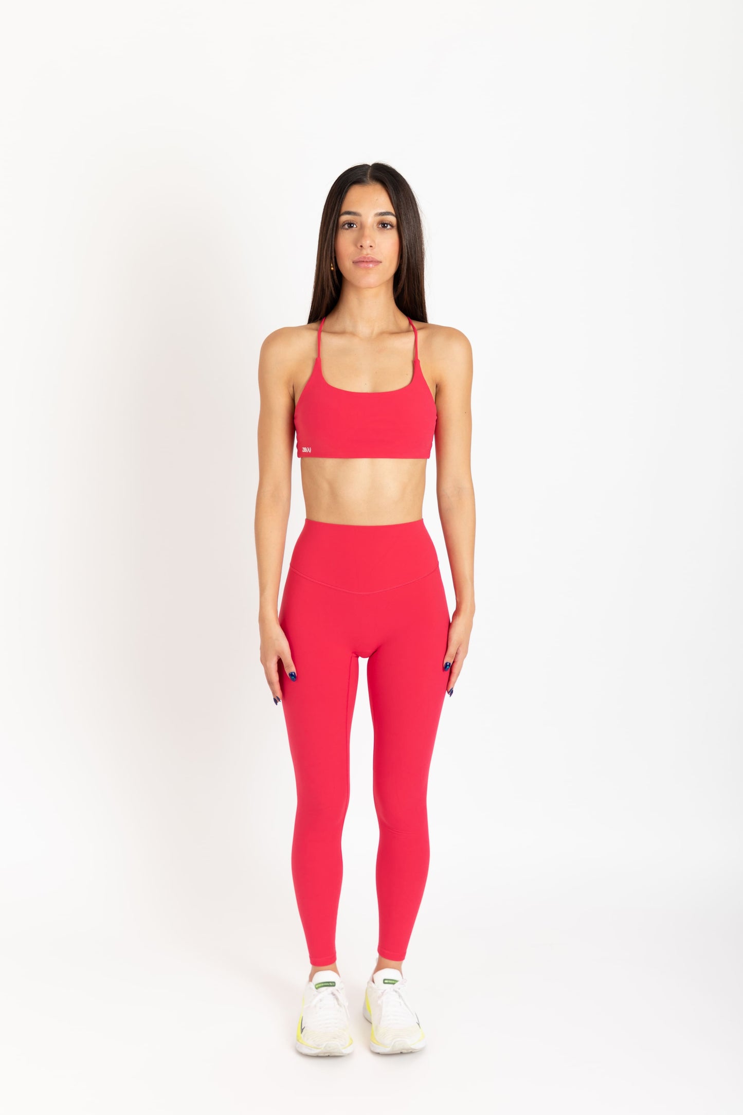 INFINITY LEGGINGS CHERRY RED