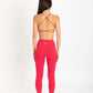 INFINITY LEGGINGS CHERRY RED