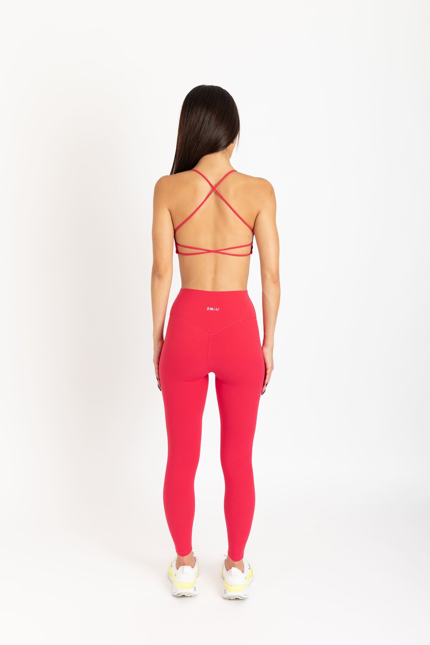 INFINITY LEGGINGS CHERRY RED