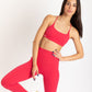 INFINITY LEGGINGS CHERRY RED