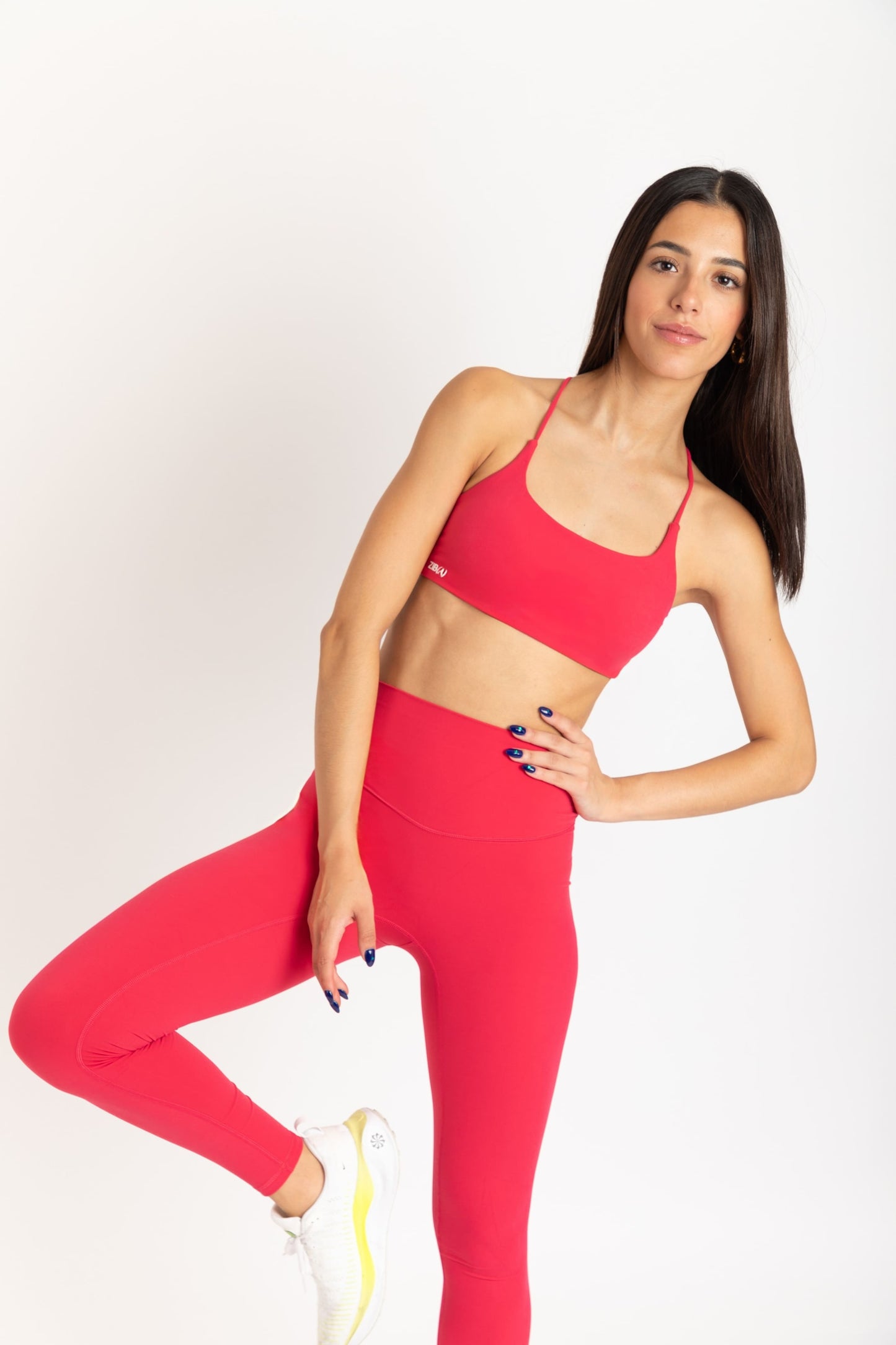 INFINITY LEGGINGS CHERRY RED