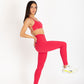 INFINITY LEGGINGS CHERRY RED